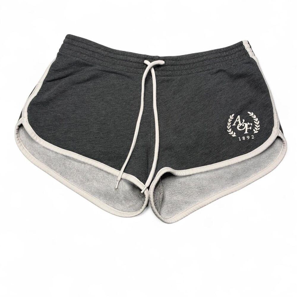 VTG Abercrombie & Fitch Y2K Gray Dolphin Knit Lounge Shorts Size Small